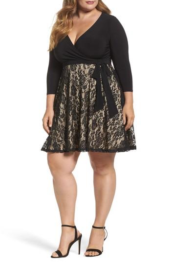 Women's Soprano Lace Skirt Skater Dress