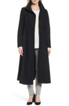 Petite Women's Gallery Full Length Wool Blend Coat P - Black