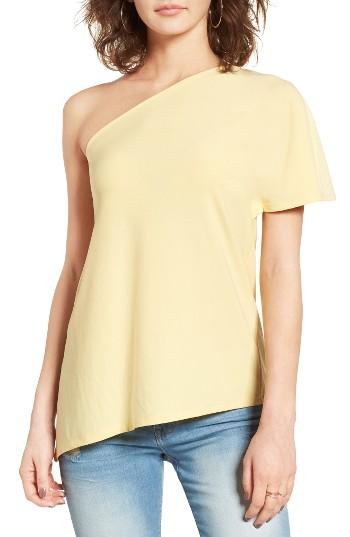Women's Leith One Shoulder Tee - Yellow