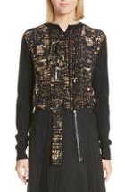 Women's Marc Jacobs City Lights Print Silk & Wool Sweater - Black