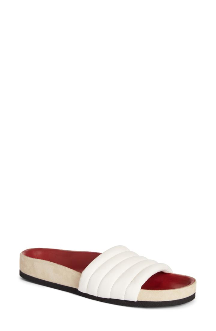 Women's Isabel Marant Hellea Slide Sandal Us / 41eu - White