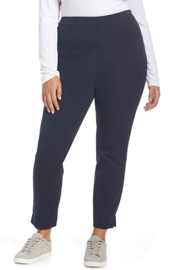 Petite Women's 1901 4-way Stretch Ankle Skinny Pants P - Blue
