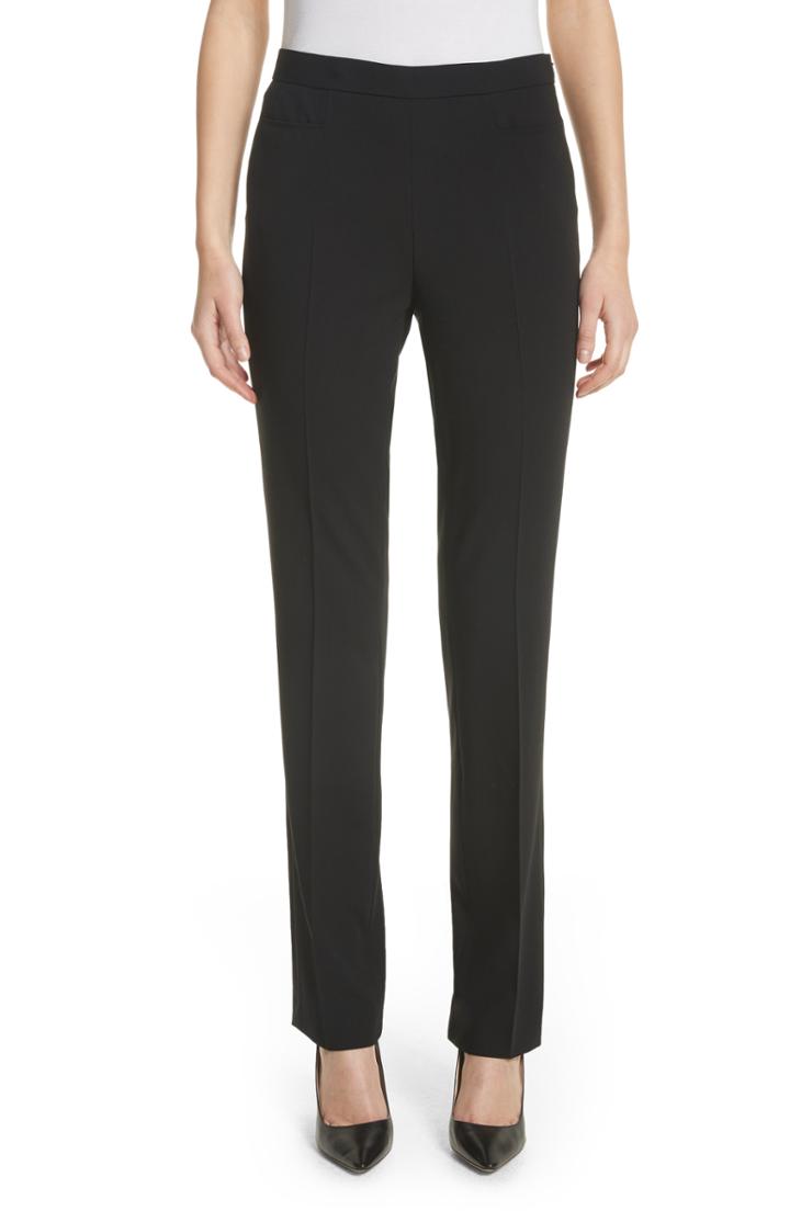 Women's Akris Punto Francoise Wool Straight Leg Pants