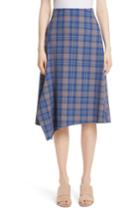 Women's Tracy Reese Asymmetric Plaid Midi Skirt