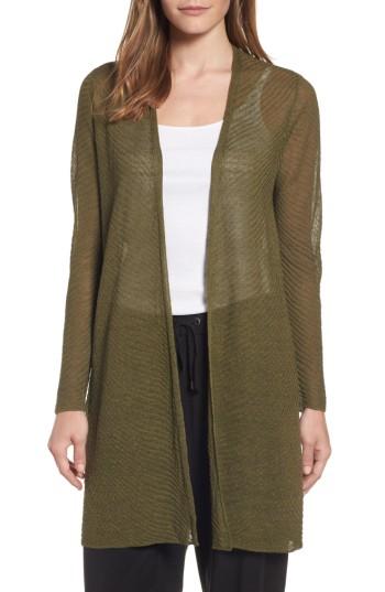 Women's Eileen Fisher Hemp Blend Long Cardigan