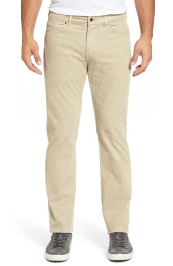 Men's Peter Millar Five-pocket Stretch Corduroy Pants - Grey
