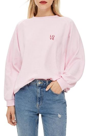 Women's Topshop By Tee & Cake Logo Logo Sweatshirt