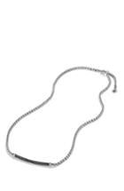 Women's David Yurman 'metro' Petite Pave Chain Necklace With Black Diamonds