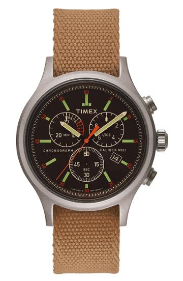 Men's Timex Archive Allied Chronograph Reversible Strap Watch, 40mm