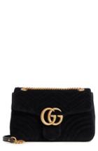 Gucci Medium Gg Marmont 2.0 Matelasse Velvet Shoulder Bag -