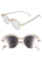 Women's Le Specs 'slid Lids' 51mm Sunglasses - Matte Stone/ Gold