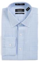Men's Nordstrom Men's Shop Smartcare(tm) Traditional Fit Plaid Dress Shirt 36 - Blue