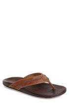 Men's Olukai Mea Ola Flip Flop M - Brown