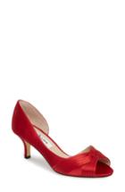 Women's Nina Contesa Open Toe Pump .5 M - Red