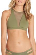 Women's Billabong Meshin' With You High Neck Bikini Top