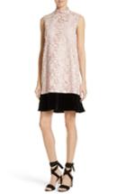 Women's N?21 Lace & Velvet Shift Dress Us / 38 It - White