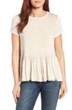 Women's Bobeau Short Sleeve Peplum Tee