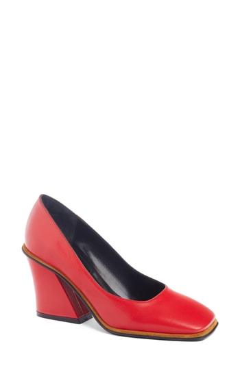 Women's Dries Van Noten Square Toe Pump Us / 36eu - Red