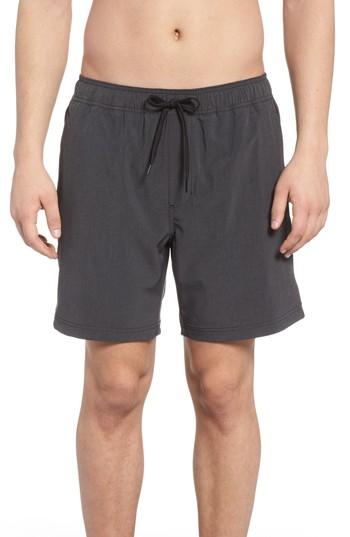 Men's Zella Stretch Swim Trunks - Black