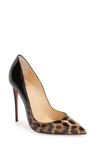Women's Christian Louboutin 'so Kate' Pointy Toe Pump .5us / 37.5eu - Black