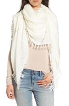 Women's Treasure & Bond Knotted Tassel Scarf, Size - Ivory
