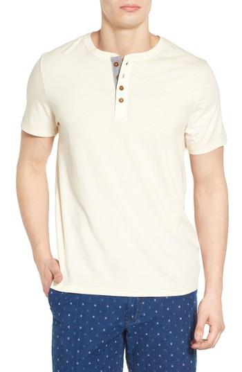 Men's Jeremiah Edmund Pigment Jersey Henley, Size - Beige