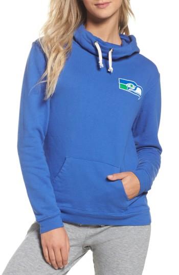 Women's Junk Food Nfl Seattle Seahawks Sunday Hoodie - Blue