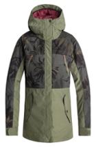 Women's Roxy Waterproof Dryflight Thinsulate Insulated Snow Jacket - Green