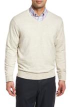 Men's Cutter & Buck Lakemont Classic Fit V-neck Sweater, Size - Grey