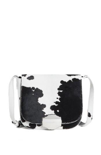 Calvin Klein 205w39nyc Genuine Calf Hair Shoulder Bag - White