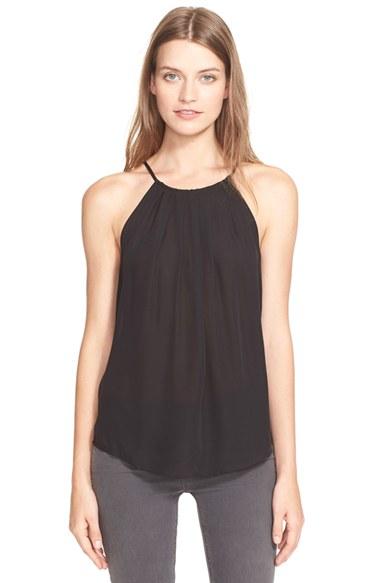 Women's Joie 'amarey' Silk Halter Top - Black