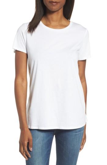 Women's Eileen Fisher Organic Cotton Crewneck Tee - White