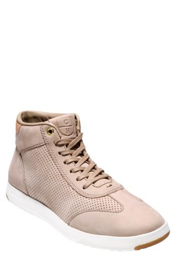 Women's Cole Haan Grandpro High Top Sneaker .5 B - Beige