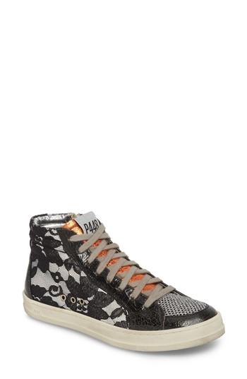Women's P448 Skate High Top Sneaker -7.5us / 38eu - Black