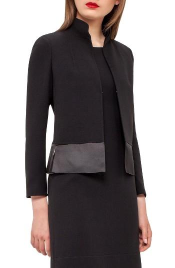 Women's Akris Ilke Double Face Wool Blend Jacket