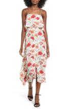 Women's Lush Floral Print Ruffle Midi Dress