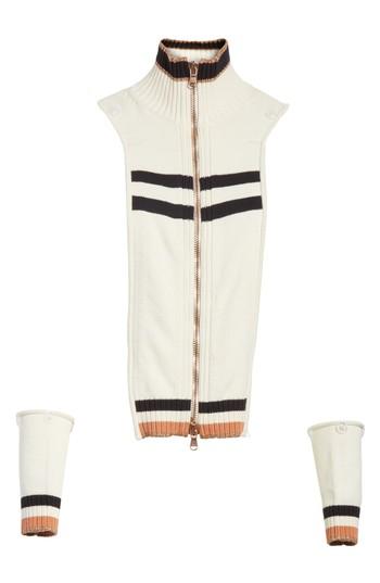 Women's Veronica Beard Liv Knit Dickey, Size - Ivory