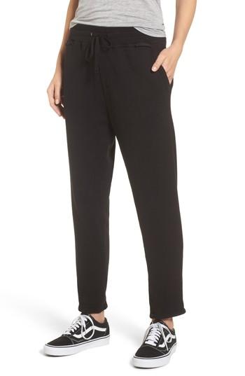 Women's James Perse Terry Lounge Pants - Black