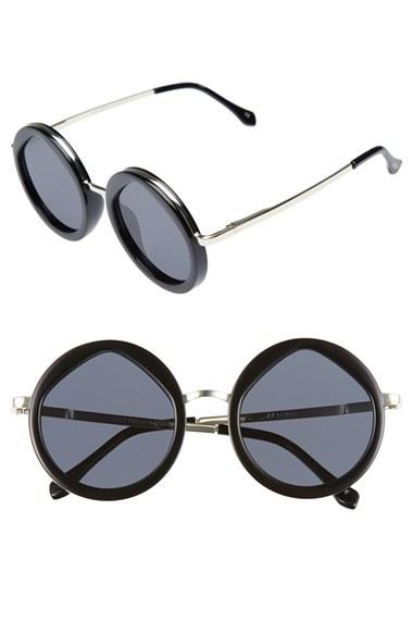 Women's Le Specs Hey Yeh 50mm Round Sunglasses -