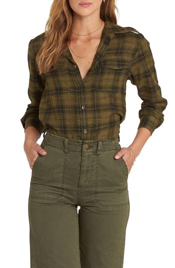 Women's Billabong Venture Out Plaid Top