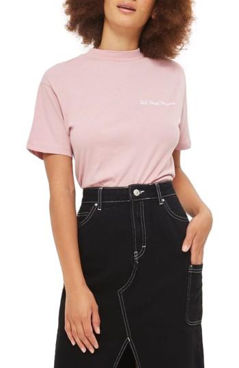 Women's Topshop By Tee & Cake Uh Huh Honey Tee Us (fits Like 2-4) - Pink