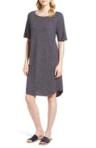 Women's Eileen Fisher Hemp & Organic Cotton Jersey Dress - Blue
