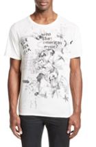 Men's R13 Doodle Print T-shirt - White