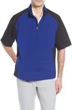 Men's Cutter & Buck 'weathertec Summit' Short Sleeve Shirt, Size - Black