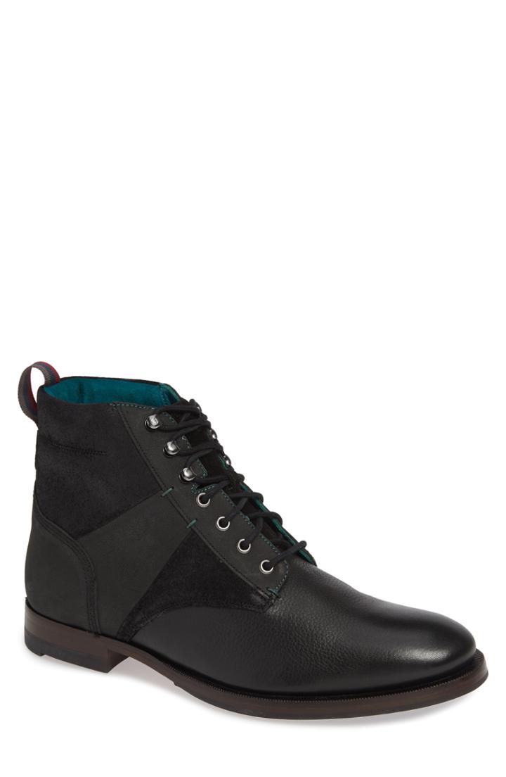 Men's Ted Baker London Reubal Mixed Finish Boot M - Black