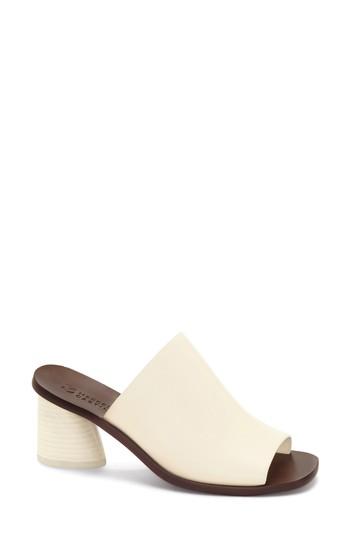 Women's Mercedes Castillo Beckey Open Toe Mule .5 M - Ivory