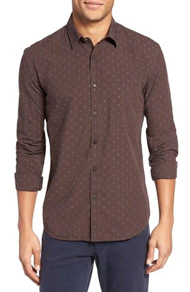 Men's Billy Reid Kirby Slim Fit Dobby Check Sport Shirt
