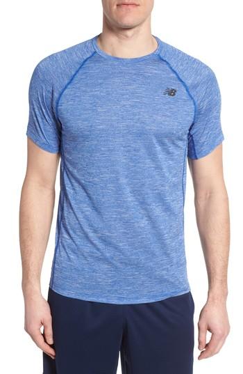 Men's New Balance Tenacity Crewneck T-shirt - Purple