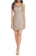 Women's Pisarro Nights Beaded V-neck Sheath Dress - Purple