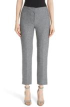 Women's Emporio Armani Boucle Tweed Flare Crop Pants Us / 42 It - Grey